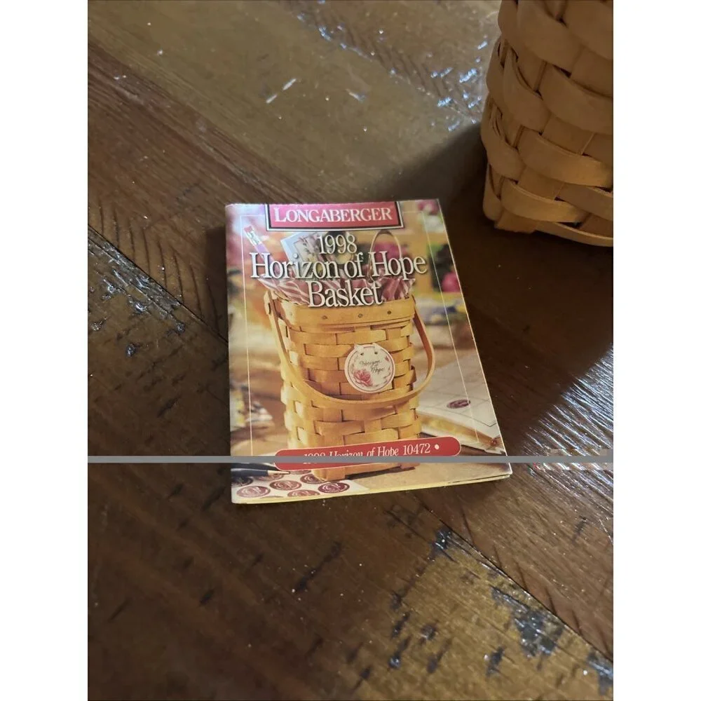 longaberger Horizon Of Hope Basket And Booklet 1998